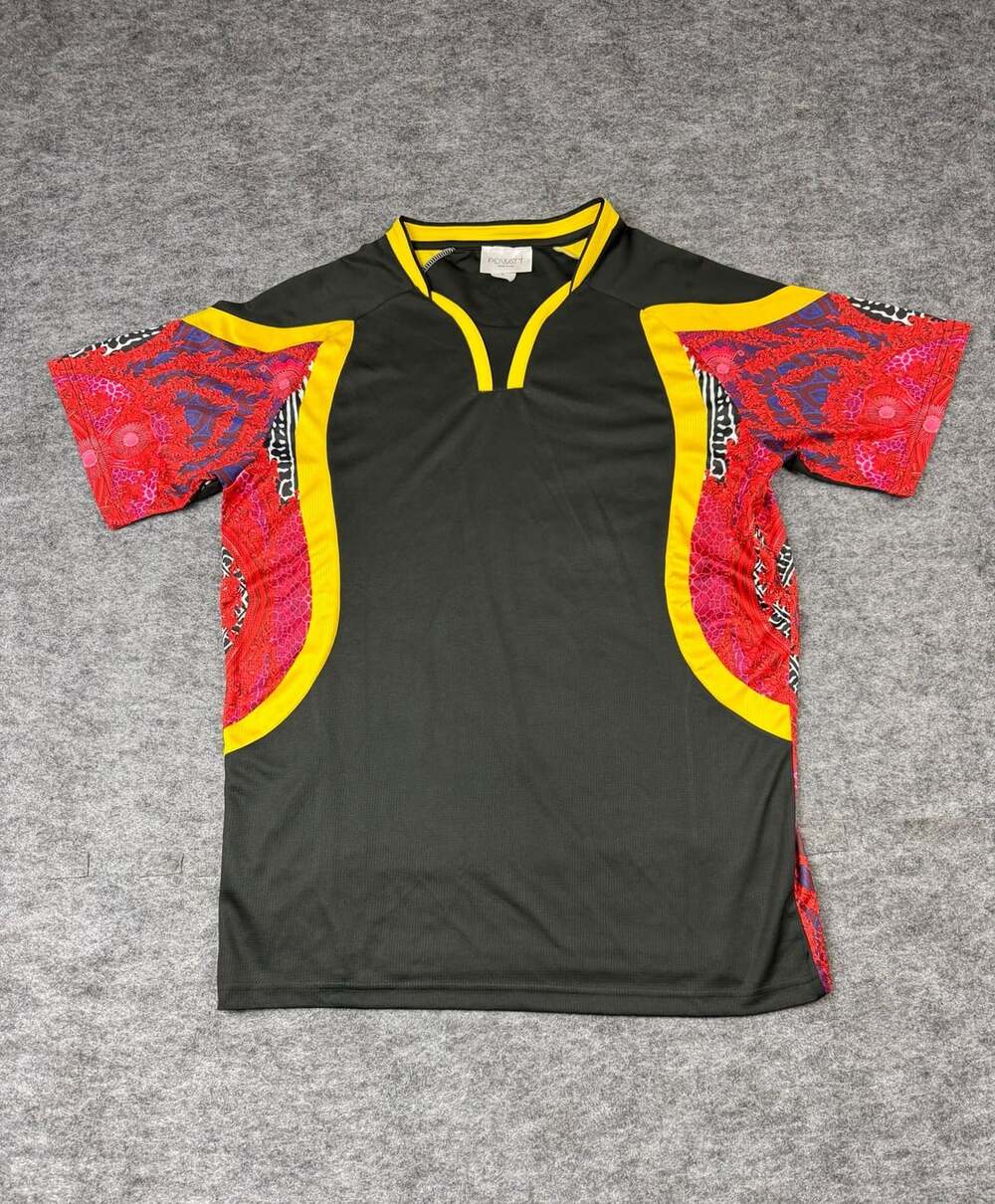 Powatt Jersey Size L Black Red Yellow Graphic Pattern